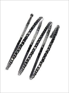 Rhinestone Upper Arm Cuff Bracelet Spiral Zircon Jewelry
